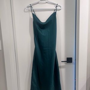 Elegant Green Slip Dress